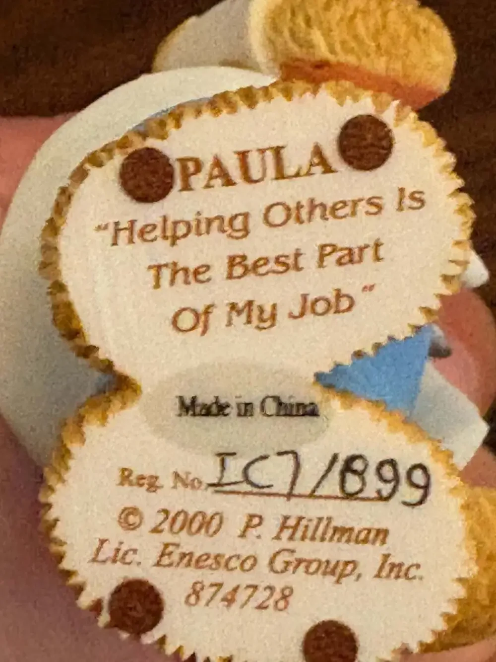 Cherished Teddies Paula Helping Others Is The Best Part Of My Job